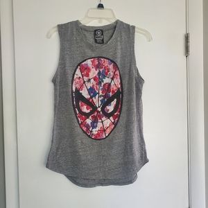 Marvel- Floral Spiderman Tank Top